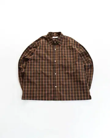 박스컷 체크 셔츠 B5169