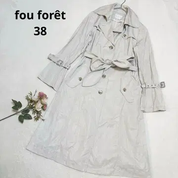 포포레 아이보리 트렌치코트 스프링 코트 얇은 소재 38