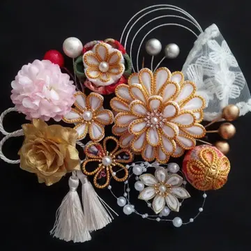 츠마미세공 머리 장식 성인식 결혼식 졸업식
