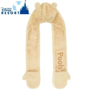 푸우 팬캡 머플러 장갑