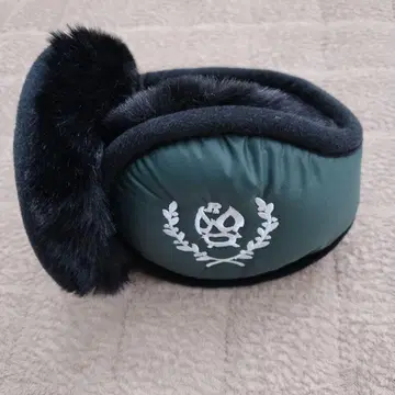 미사용 러셀노 Russelulo 다크 그린 퍼 포함 귀도리