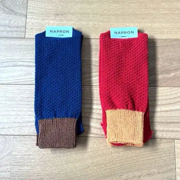 NAPRON 2톤 타비 양말 네이비/레드 3.5