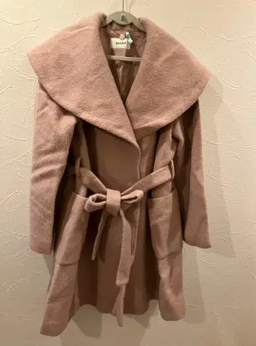 snidel 핑크 코트 벨트 포함