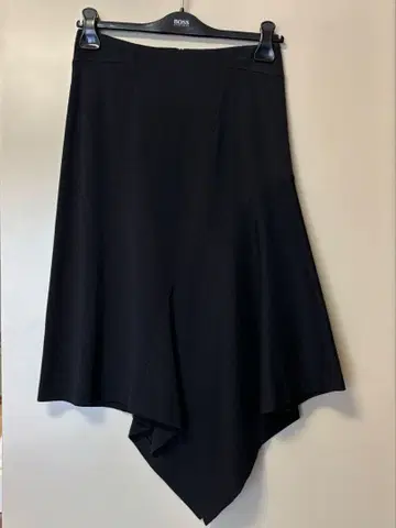 [nao takekoshi] 블랙 비대칭 플레어 스커트 L 사이즈