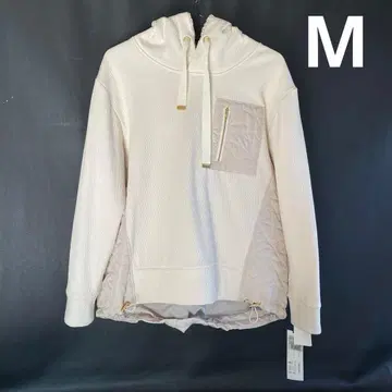 미사용 택 포함 퀼팅 콤비네이션 후드티 M 사이즈