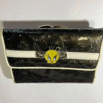 캐릭터 블랙 3단 접이식 지갑