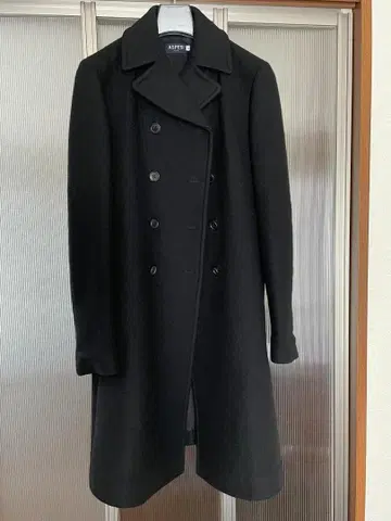 ASPESI 아스펜지 울 캐시미어 혼방 P 코트 일본제 블랙 42 M