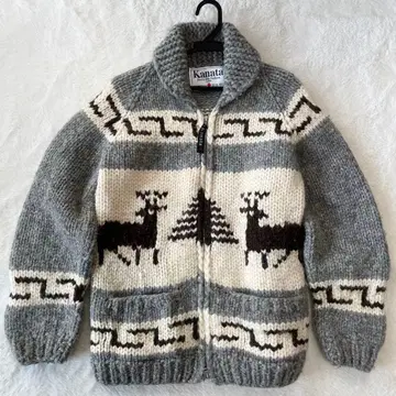 카나타 kanata 카우친 니트 루돌프 집업 M 상당