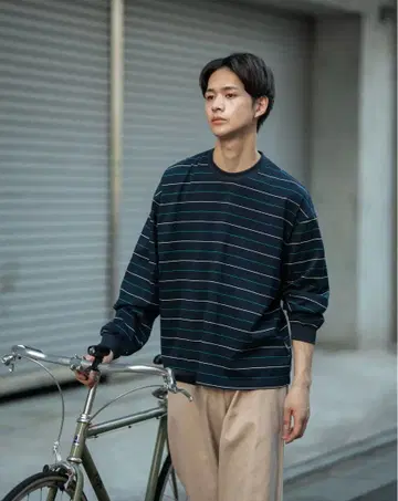 핀스트라이프 보더 T B5170