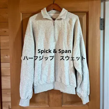 Spick & Span 하프 지퍼 맨투맨
