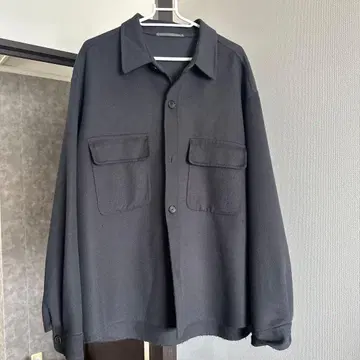 united arrows 오버 사이즈 셔츠 자켓 울 그레이