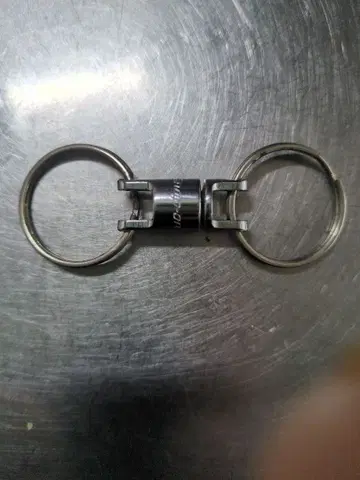 스테인리스 소재 더블 키링