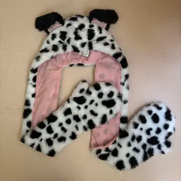 디즈니 달마시안 패턴 머플러