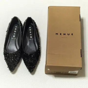 menue 스틸레토 스팽글 펌프스