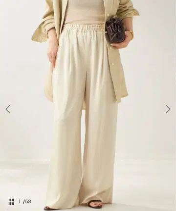 Plage 새틴 루즈 팬츠 플라주 satin loose