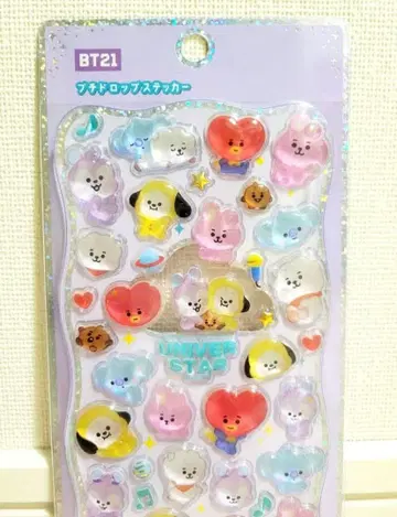 [ 익명 배송 ] BT21 프티 드롭 스티커