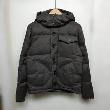 W731 CAMP7 다운 자켓 후드 탈부착 가능 브라운