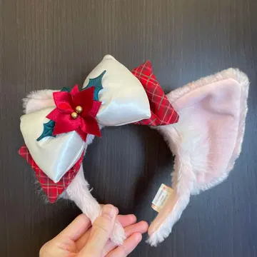 크리스마스 귀 달린 머리띠