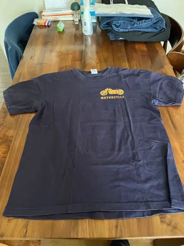 GARAGE MOTORCYCLE T셔츠 네이비
