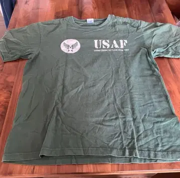 USAF 티셔츠 올리브 그린