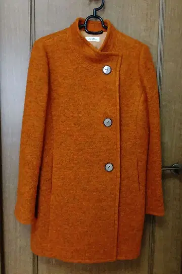 리블랑 일본제 울 폴리에스테르 혼방 코트 노카라 코트