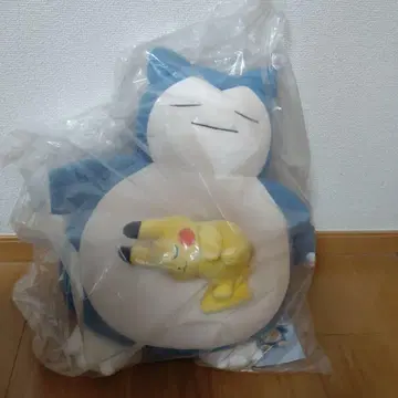 [ 새상품 ] 몰랑몰랑 봉제 인형 포켓몬 슬립 오야스미 카비곤&피카츄