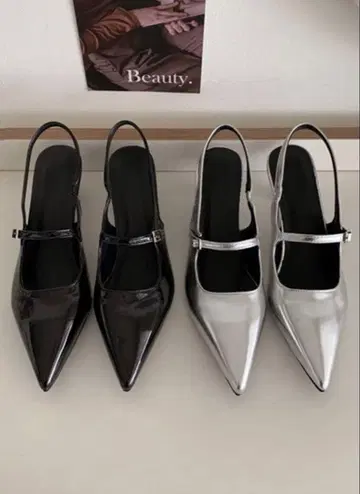 스틸레토 멜리 제인 펌프스