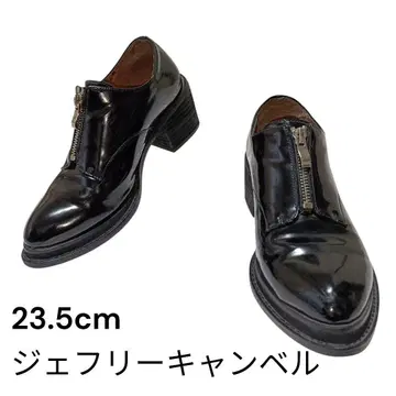 제프리 캠벨 센터 지퍼 매니시 슈즈 블랙 37