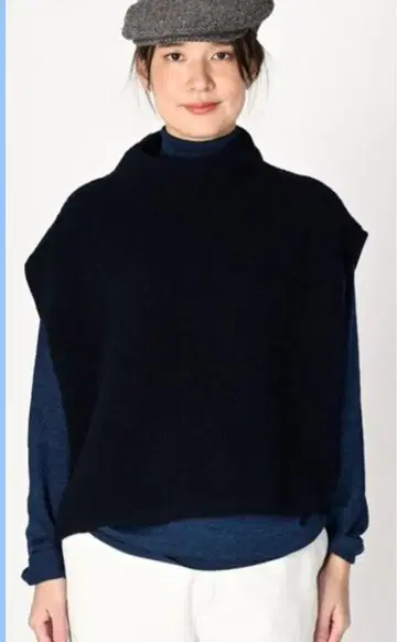 셰틀랜드 스트레치 니트 말 숏 베스트