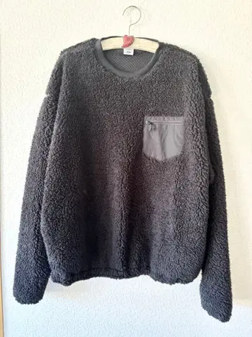 TRIANTAN 알펜 플리스 자켓 보아 자켓 남성용 L 블랙