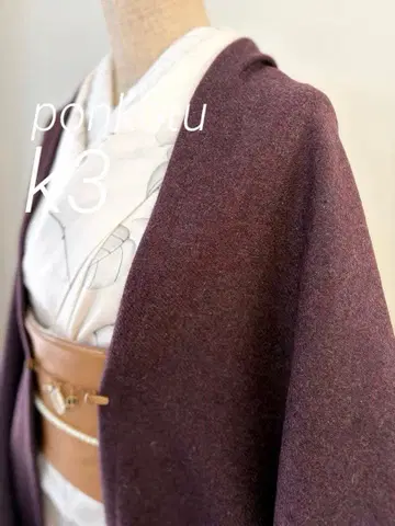 k3 얇은 겉옷 팥색 부드러운 울 모몽가 코트 긴 겉옷 모몽가 코트