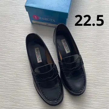 HARUTA 4505 블랙 로퍼 22.5