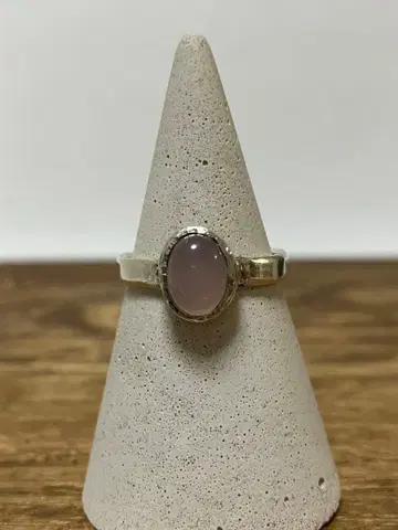 라이트 핑크 실버 925 반지