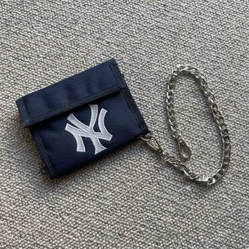 90s MLB 뉴욕 양키스 접이식 지갑 네이비 데드스탁