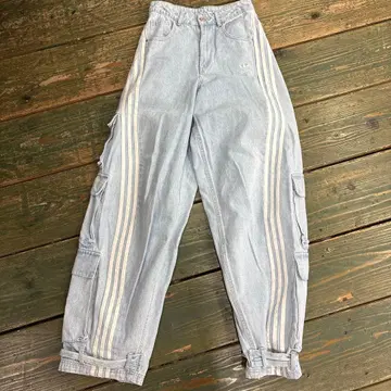 Adidas ADILLENUM 25 사이즈 데님 팬츠 블루 JY4515