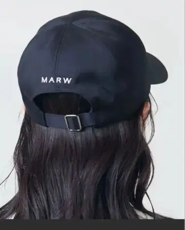 MARW UNITED ARROWS 로고 캡 블랙
