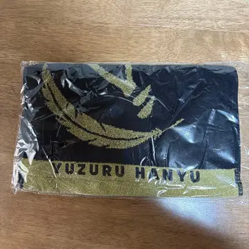 하뉴 유즈루 ice show 디자인 타월 블랙 골드