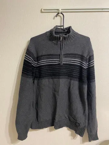 캘빈 클라인 진스 하이넥 하프 지퍼 니트