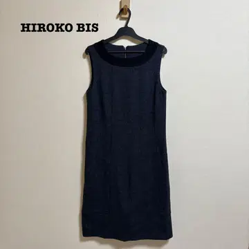 새상품급 HIROKO BIS GRANDE 울 저지 드레스 그레이 9