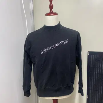 thisisneverthat 로고 블랙 스웨트 셔츠 M D19