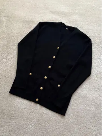 Mila Owen 금장 버튼 니트 가디건 [ 0 ] 블랙 새상품급