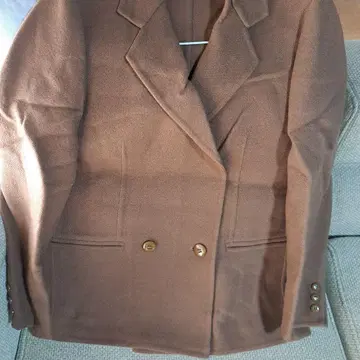 브라운 더블 브레스트 테일러드 자켓