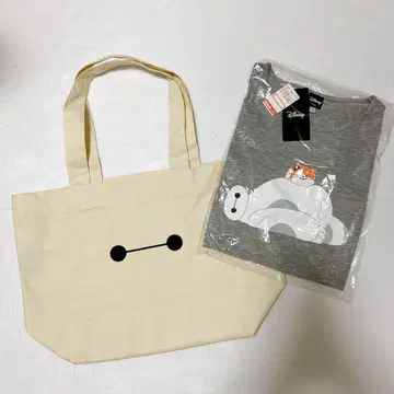 시마무라 베이맥스 해피백 토트백 긴팔 상의 LL 세트