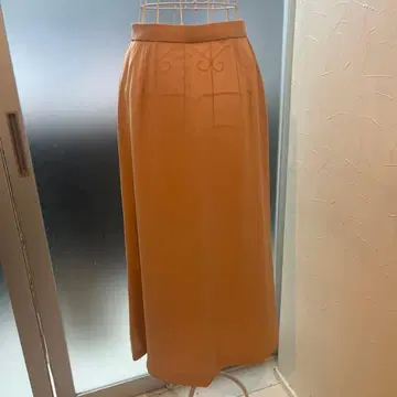 일본제 핑크 플레어 롱 스커트