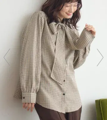 레트로걸 보타이 BIG 셔츠