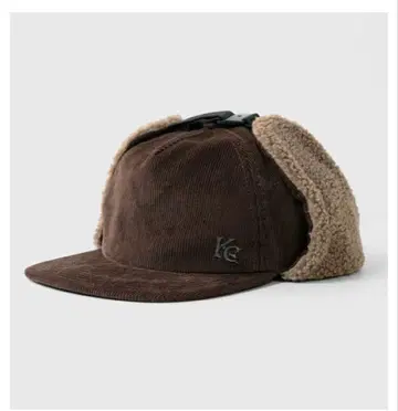KC 브라운 코듀로이 플라이트 캡