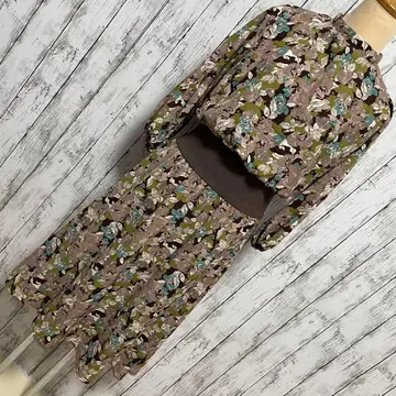 pumpkin PORT 펌킨포트 원피스 꽃무늬 허리 마크 M