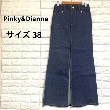 [컨디션 최상] 다크 블루 데님 타이트 내로우 슬릿 스커트 사이즈 38