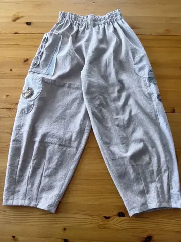 약간 두꺼운 원단 목화 와일드 팬츠