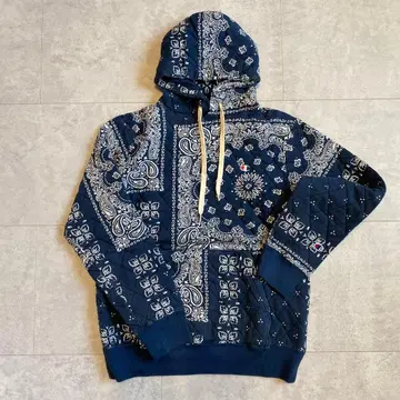 챔피온 페이즐리 맨투맨 후드티